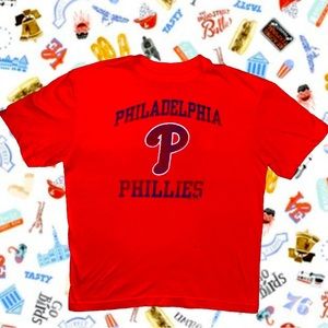 Philadelphia Phillies Red MLB Youth Short Sleeve Crew Neck T-Shirt | XL | NWOT